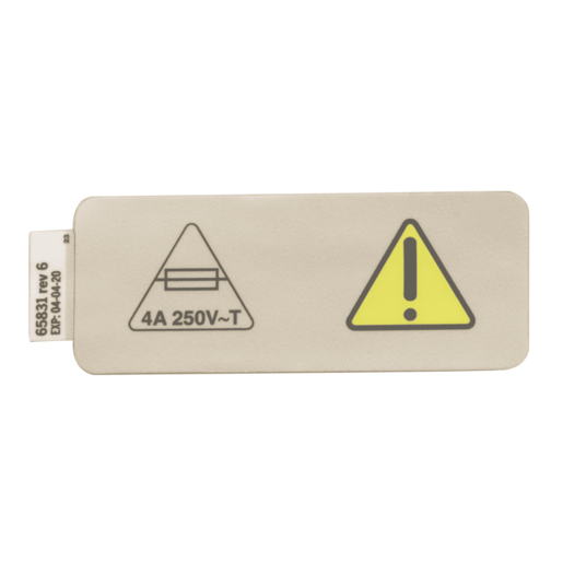 Hillrom Label, Power Inlet - 65831 – Medute