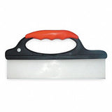 10-1/2 W Straight Silicone Bench Squeegee Without Handle Black/Red