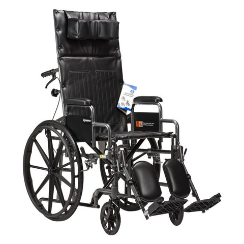 Dynarex  DynaRide Reclining Wheelchairs per box quantity is 1