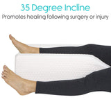 KNEE ELEVATION PILLOW, FOAM,7" CHANNEL, WASHABLE COVER - CSH1050WHT
