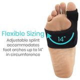 BUNION SPLINT, ALUMINUM PLATE, UP TO 14" ARCH, 1 PAIR, BEIGE
