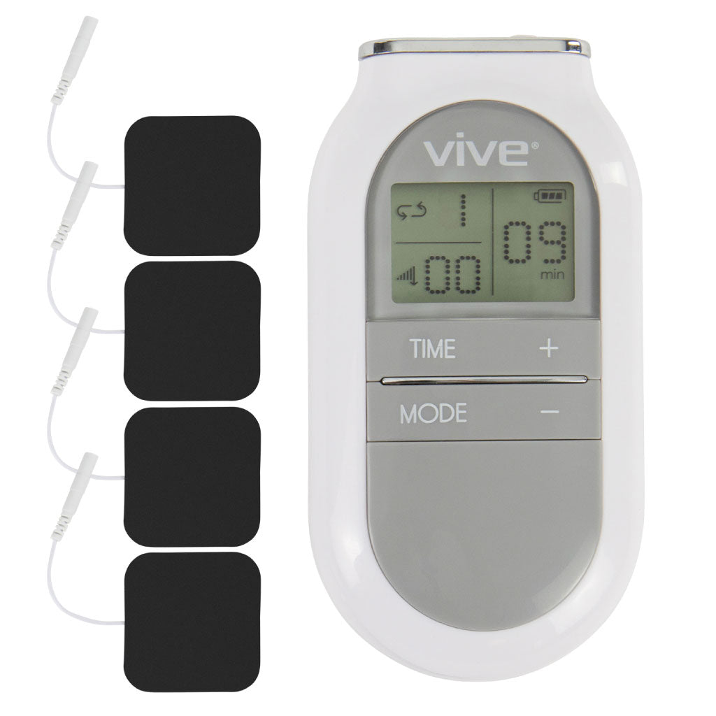 12 Modes Tens Machine Unit With 4 Electrode Pads For Pain Relief