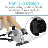 PEDAL EXERCISER, LCD , 12.5" H 4" PEDALS, CHAIR STRAP, APP - RHB1001SLV