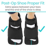 OFFLOADING POST OP SHOE, ANGLED RIGID SOLE, WIDE TOE, M:10.5-12