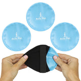 ROUND HOT/COLD ICE PACKS, 4" NONTOXIC GEL, SOFT COVER, 3 PK