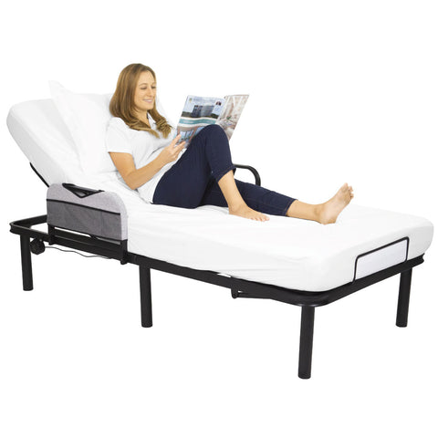 ELECTRIC BED FRAME, DUAL MOTORS, WIRELESS REMOTE, USB PORTS, TWIN - LVA2043TWN