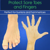 TOE SLEEVES, COTTON/GEL LINING, CUT TO LENGTH, 0.59" X 5.9", 6 TUBES