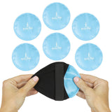 ROUND HOT/COLD ICE PACKS, 4" NONTOXIC GEL, SOFT COVER, 3 PK