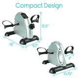PEDAL EXERCISER, LCD , 12.5" H 4" PEDALS, CHAIR STRAP, APP - RHB1001SLV