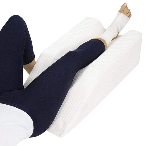 KNEE ELEVATION PILLOW, FOAM,7" CHANNEL, WASHABLE COVER - CSH1050WHT